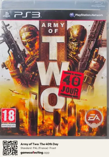 Army of Two: The 40th Day PlayStation 3, France box front