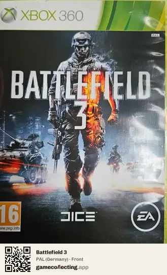 Battlefield 3 Xbox 360, Germany box front