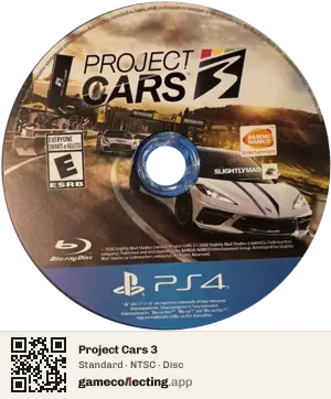 Project Cars 3 PlayStation 4, NTSC disc