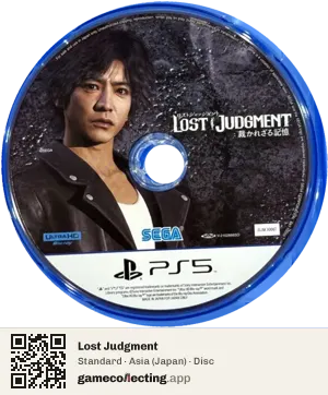 Lost Judgment PlayStation 5, Asia disc