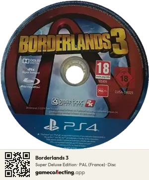Borderlands 3 PlayStation 4, PAL disc