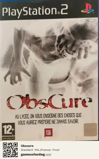 Obscure PlayStation 2, France box front