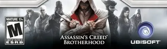 Assassin's Creed: Ezio Saga, the ESRB box on its front