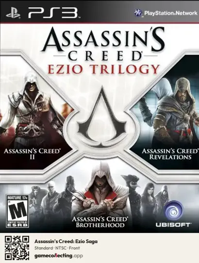 Assassin's Creed: Ezio Saga PlayStation 3, NTSC box front