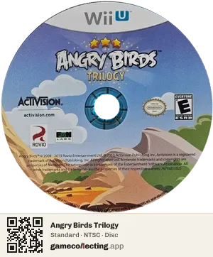 Angry Birds Trilogy Nintendo Wii U, NTSC disc