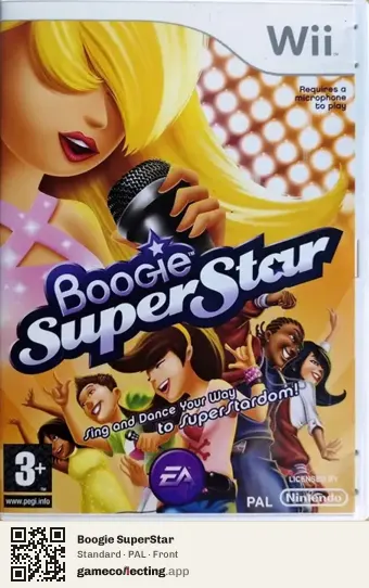 Boogie SuperStar Nintendo Wii, PAL box front