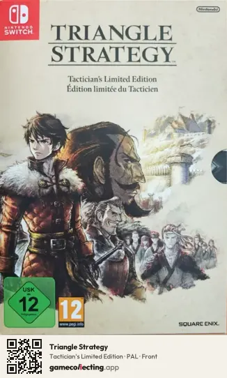 Triangle Strategy Nintendo Switch, PAL box front