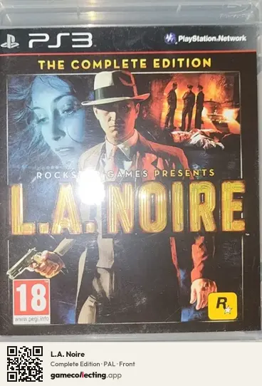 L.A. Noire PlayStation 3, PAL box front
