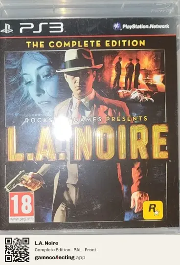 L.A. Noire PlayStation 3, PAL box front