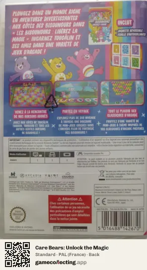 Care Bears: Unlock the Magic Nintendo Switch, France box back