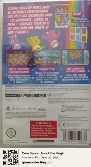 Care Bears: Unlock the Magic Nintendo Switch, France box back