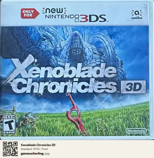 Xenoblade Chronicles 3D Nintendo 3DS, NTSC box front
