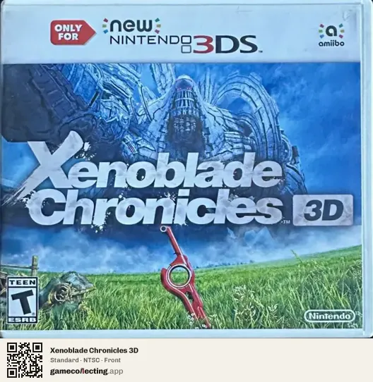Xenoblade Chronicles 3D Nintendo 3DS, NTSC box front