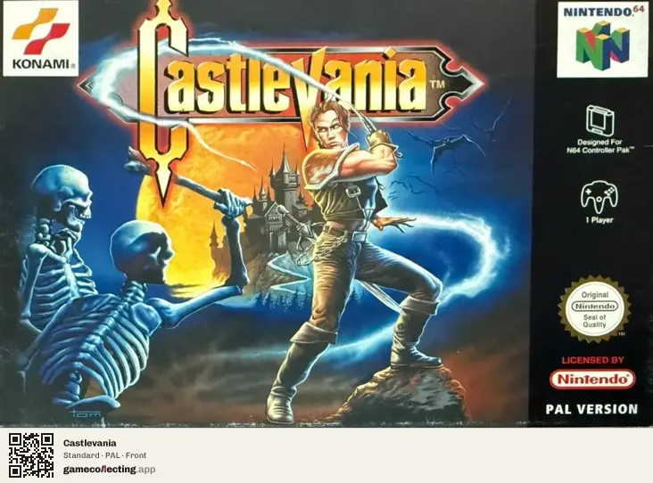 Castlevania Nintendo 64, PAL box front