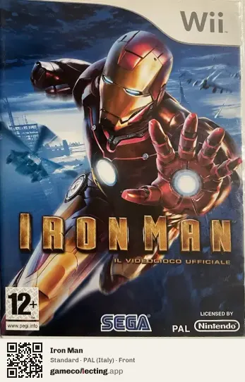 Iron Man Nintendo Wii, Italy box front