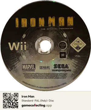 Iron Man Nintendo Wii, PAL disc