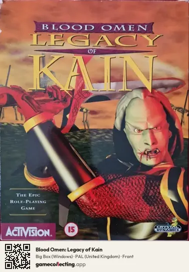 Blood Omen: Legacy of Kain Computer, United Kingdom box front