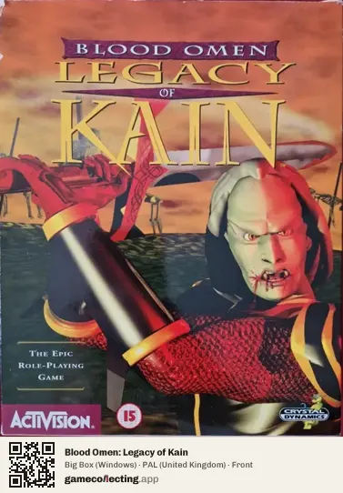 Blood Omen: Legacy of Kain Computer, United Kingdom box front