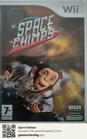 Space Chimps Nintendo Wii, United Kingdom box front