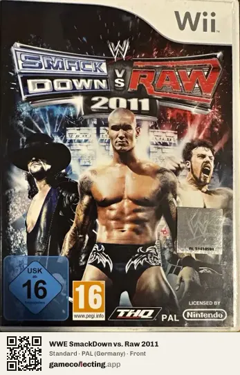 WWE SmackDown vs. Raw 2011 Nintendo Wii, Germany box front