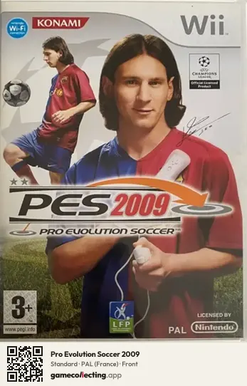 Pro Evolution Soccer 2009 Nintendo Wii, France box front