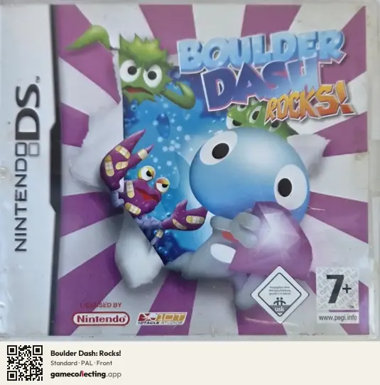 Boulder Dash: Rocks! Nintendo DS, PAL box front