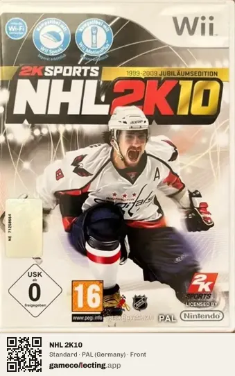NHL 2K10 Nintendo Wii, Germany box front