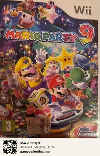 Mario Party 9 Nintendo Wii, Italy box front