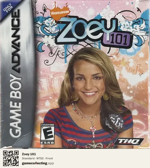Zoey 101 Game Boy Advance, NTSC box front