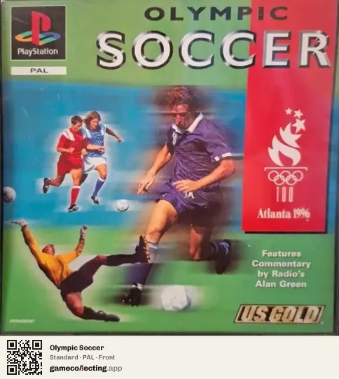 Olympic Soccer PlayStation, PAL box front