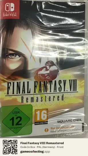 Final Fantasy VIII Remastered Nintendo Switch, Germany box front