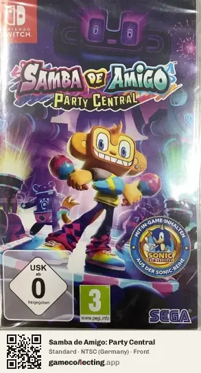 Samba de Amigo: Party Central Nintendo Switch, Germany box front