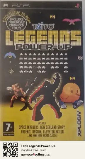 Taito Legends Power-Up PlayStation Portable, PAL box front