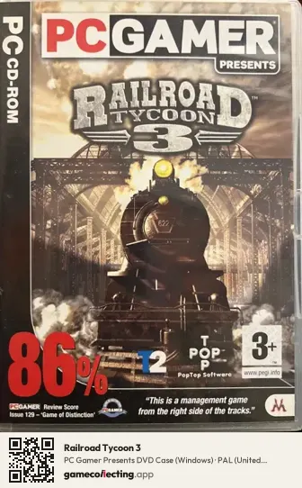 Railroad Tycoon 3 Computer, United Kingdom box front