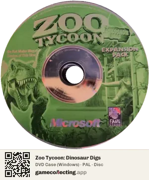 Zoo Tycoon: Dinosaur Digs Computer, PAL disc