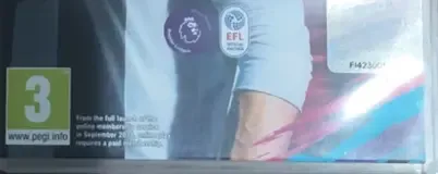 FIFA 19, the PEGI square on its front