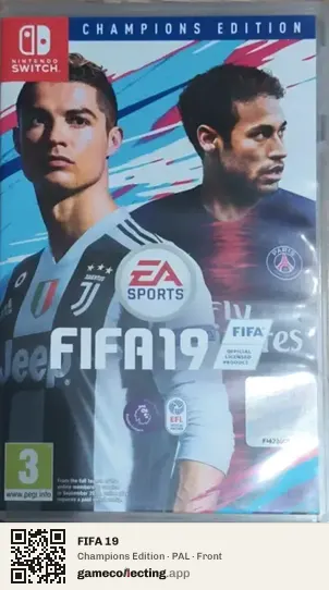 FIFA 19 Nintendo Switch, PAL box front