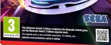 Sonic Racing: CrossWorlds, the PEGI square on its front