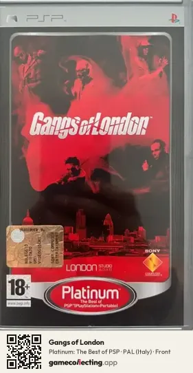Gangs of London PlayStation Portable, Italy box front