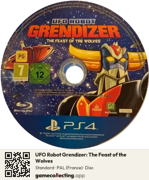 UFO Robot Grendizer: The Feast of the Wolves PlayStation 4, PAL disc