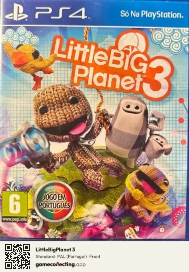 LittleBigPlanet 3 PlayStation 4, Portugal box front