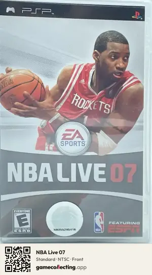 NBA Live 07 PlayStation Portable, NTSC box front