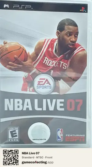 NBA Live 07 PlayStation Portable, NTSC box front