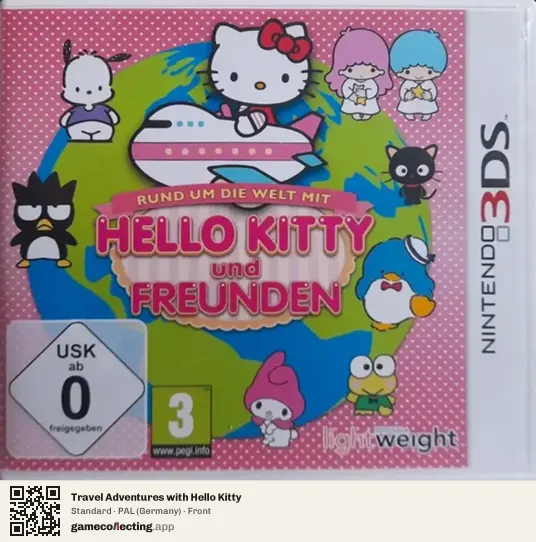 Travel Adventures with Hello Kitty Nintendo 3DS, Germany box front