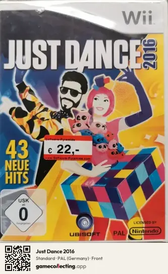 Just Dance 2016 Nintendo Wii, Germany box front