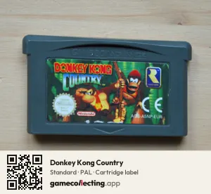 Donkey Kong Country Game Boy Advance, PAL cartridge label