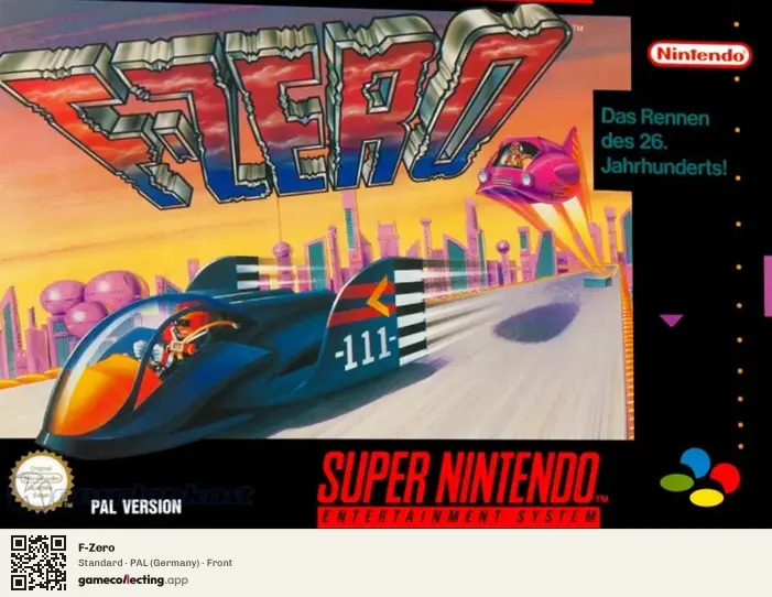 F-Zero Super Nintendo Entertainment System, Germany box front