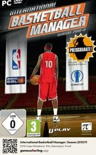 International Basketball Manager: Season 2010/11 Computer, Germany box front