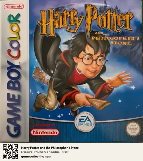 Harry Potter and the Philosopher's Stone Game Boy Color, United Kingdom box front