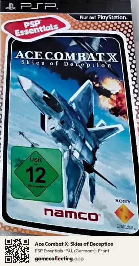 Ace Combat X: Skies of Deception PlayStation Portable, Germany box front